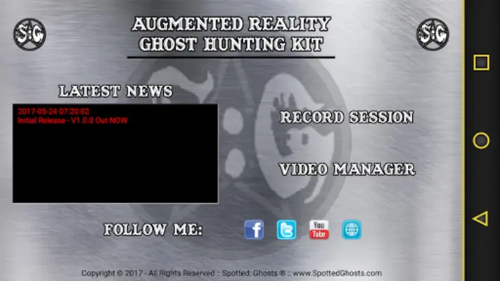 SG ARK Video Ghost Hunting Kit android App screenshot 7